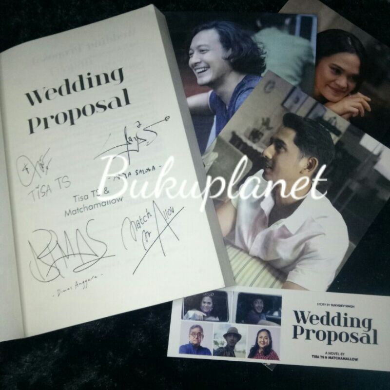 Novel Wedding Proposal by Tisa TS & Matchamallow cast Dimas Anggara, Sheryl Sheinafia, Arya Saloka