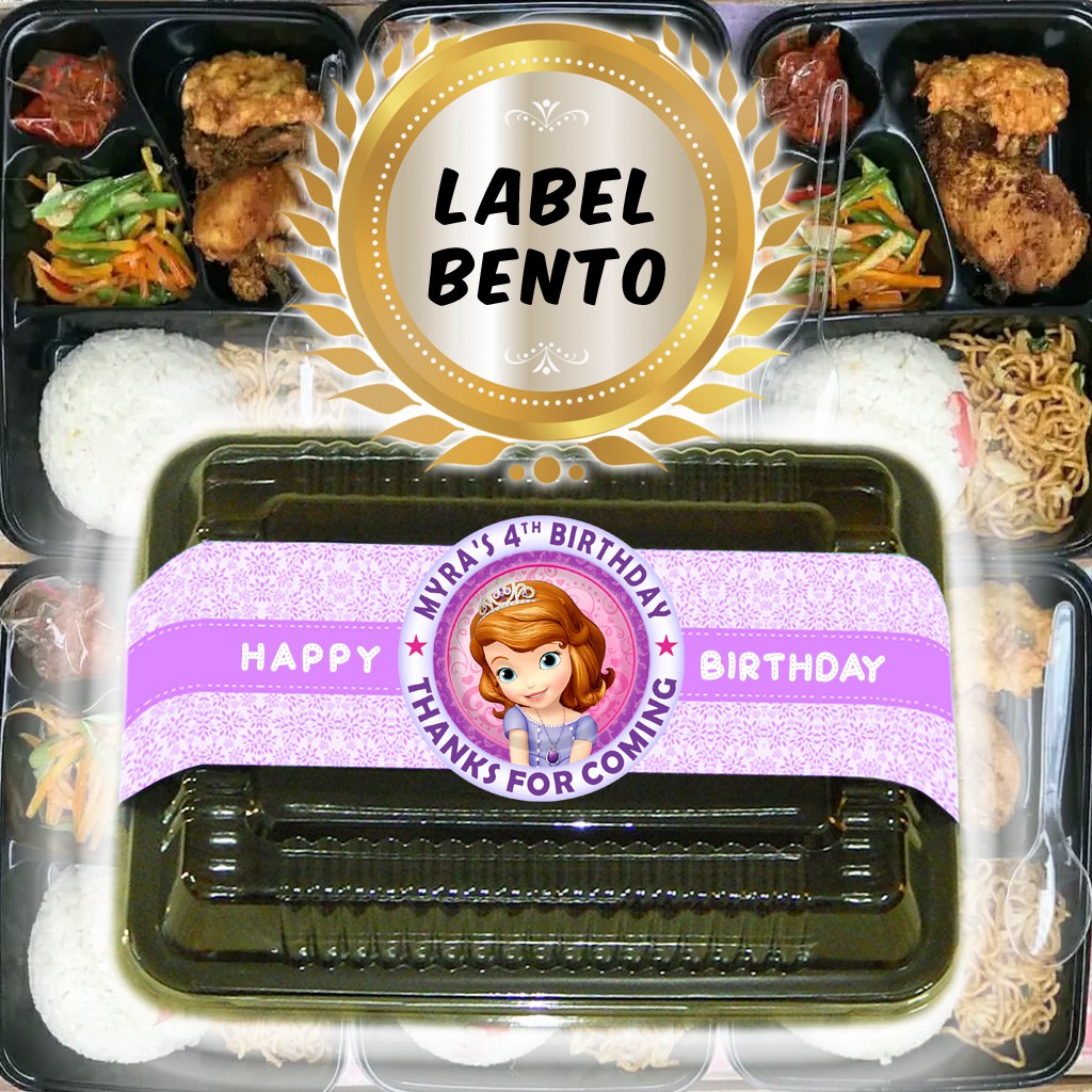 

SOFIA - LABEL BENTO / LABEL AQIQAH / LABEL NASI BENTO ULTAH ULANG TAHUN
