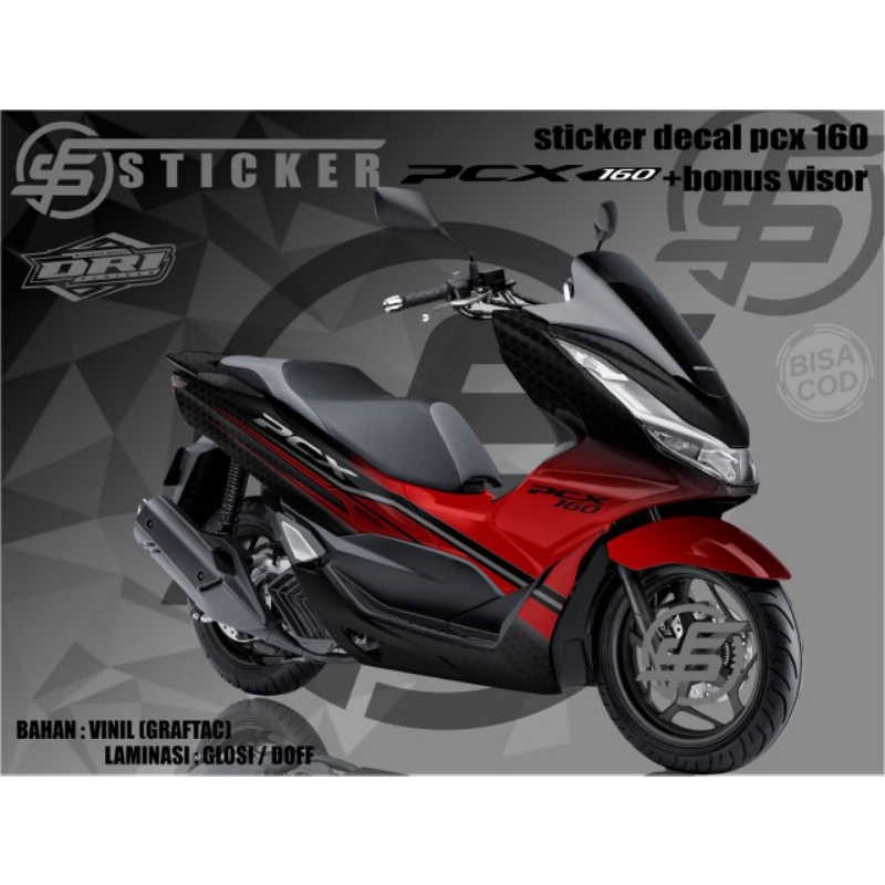STICKER VARIASI MOTOR DECAL PCX 150 160