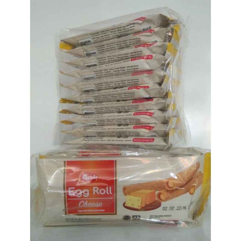 

Mondoe Egg Rool Stik Cream Keju 10 x 35gr