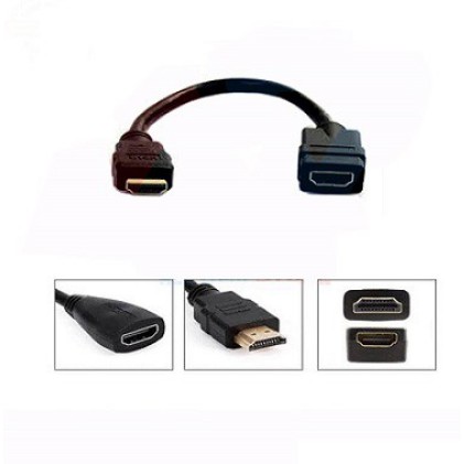 Kabel HDMI Male To Female Extension 30cm Extender Cable 0.3m / Dongle Wifi Android Smart TV Termurah