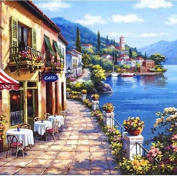

Ready Stock Home Decor Canvas Paint By Number Kit Oil Painting
