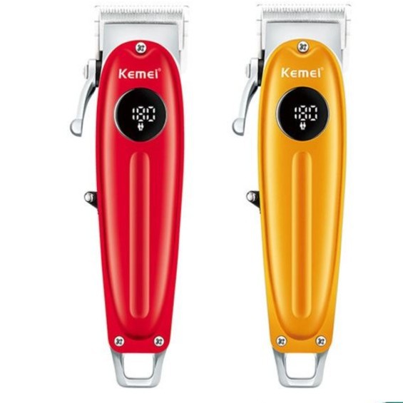 Kemei KM-1955 Metal Body Professional LCD Hair Trimmer for Men