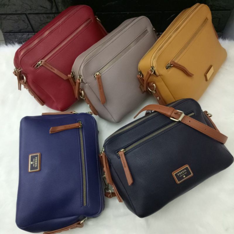 Fashion import tas selempang,sling bag 3 ruang ,collate sling bag