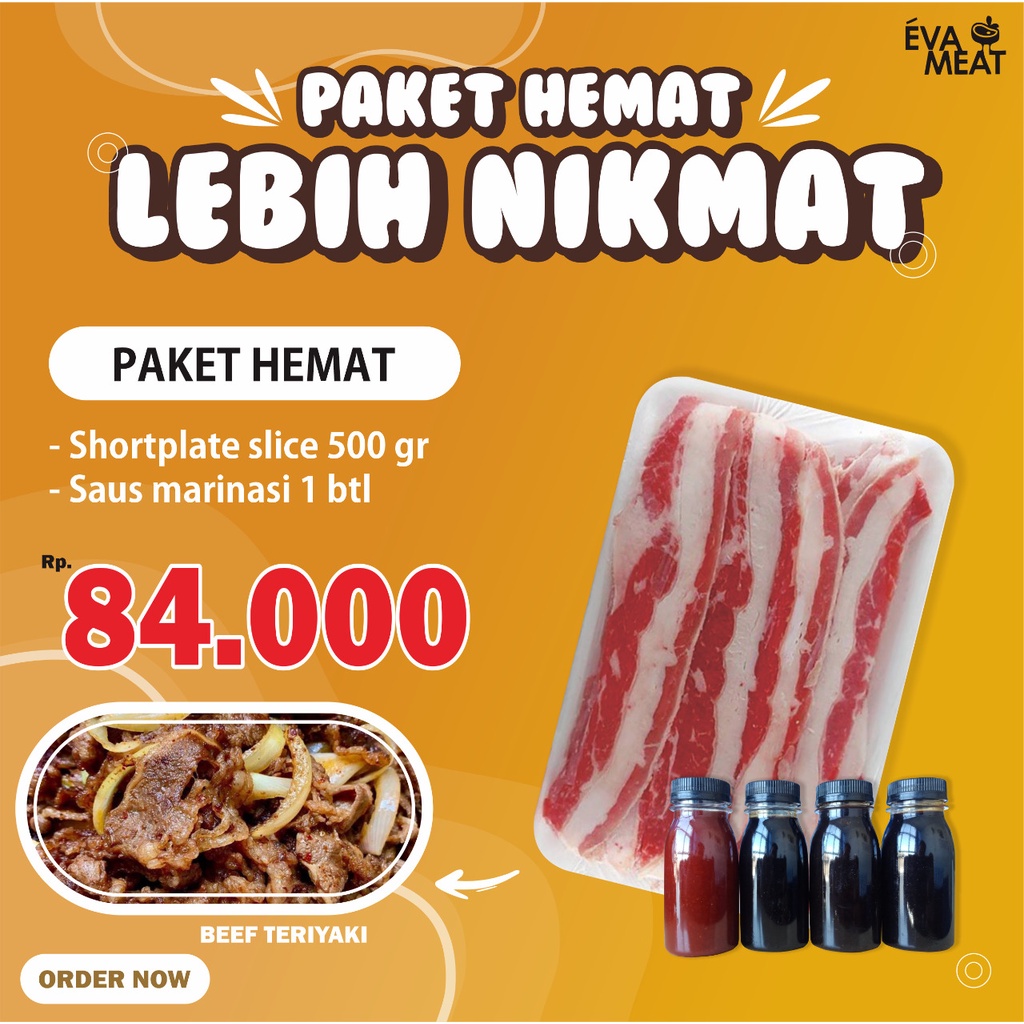 

paket shortplate slice 500 gr + bumbu / paket BBQ / paket shortplate slice bumbu / paket shortplate
