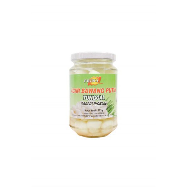 

PRIMA ACAR BAWANG K107 225G GARLIC PICKLED