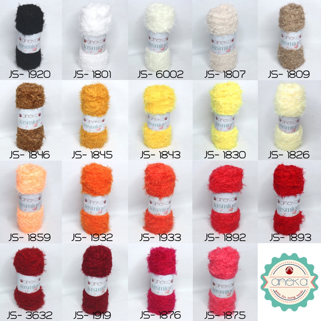 KATALOG - Benang Rajut Bulu Halus Jasmine Yarn / Cashmere Plush