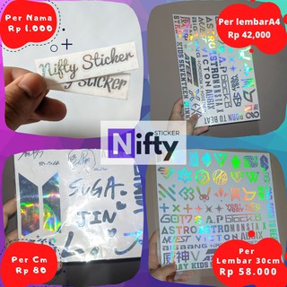 CUSTOM STIKER CUTTING NAMA HOLOGRAM STICKER LOGO HANGUL CUSTOM STIKER CUTTING NAMA HOLOGRAM STICKER LOGO HANGUL