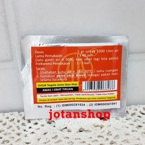 MEDIFIT 5GR obat karantina ikan hias fin rot jamur parasit icht stress koi koki 5 gr aquarium