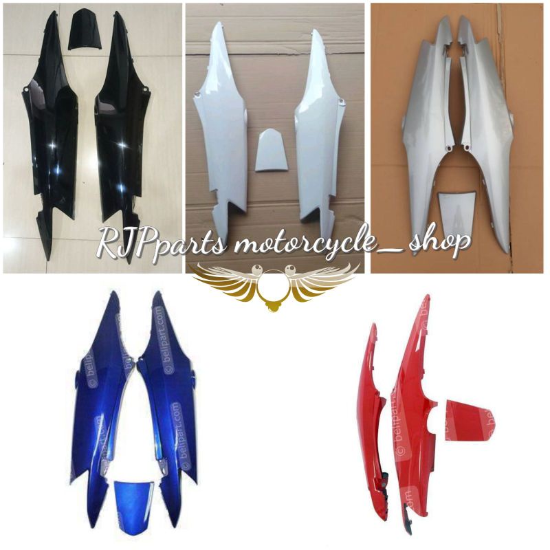 COVER BODY/BODI BELAKANG BODI SAMPING SUPRA FIT NEW SUPRA FIT X HITAM SILVER PUTIH MERAH BIRU