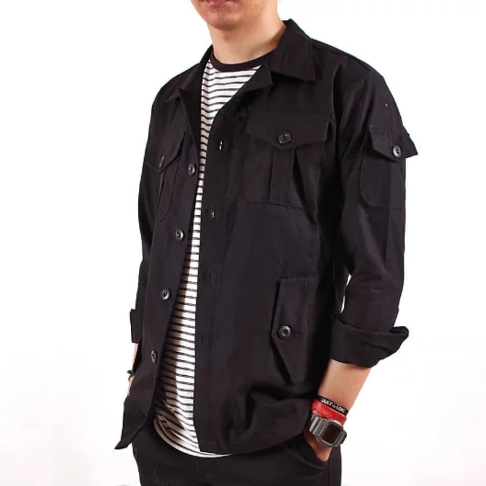 BUTTON PARKA JAKET || JAKET SEMI PARKA SK2