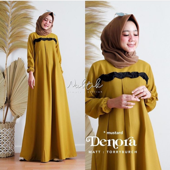 DENORA DRESS/GAMIS DENORA /GAMIS CANTIK CASUAL