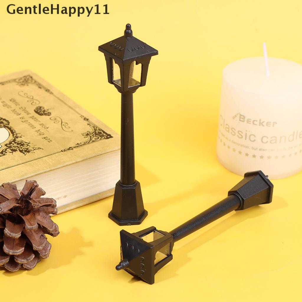 Gentlehappy 1Pc Lampu Mini Lampu Jalan Model Mikroskop Untuk Dekorasi Miniatur Rumah Boneka