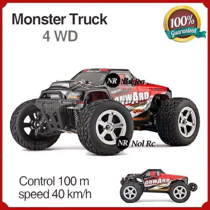 Mobil Remot Monster Truck 4Wd Remote Control Wl Truk Drift 40 Kmh Ze33821