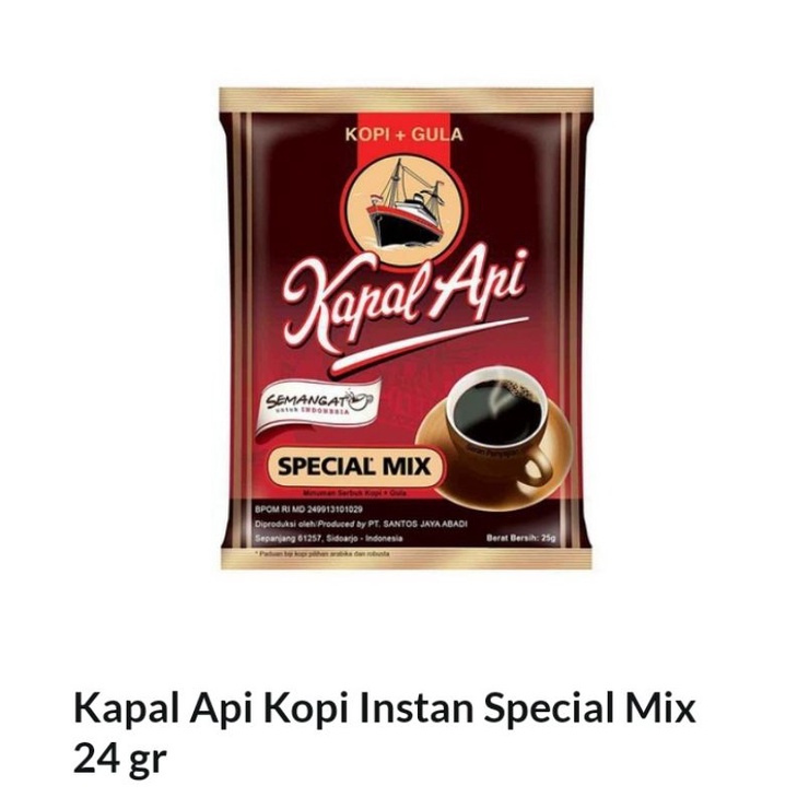 

kapal api special mix