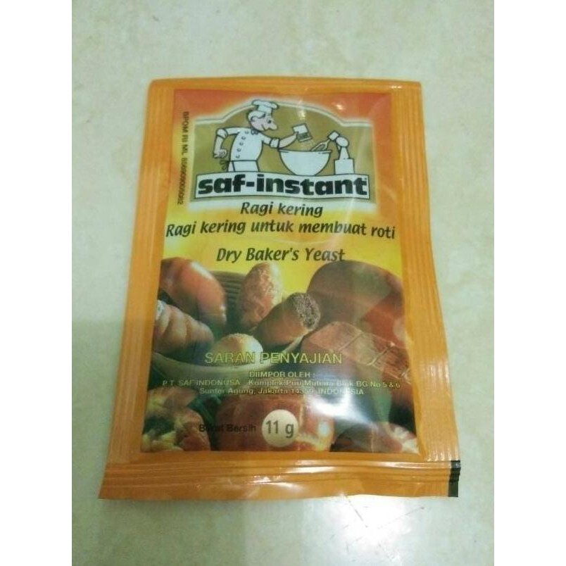 

31.87-Kue- Ragi Instant+Saf-Instant 1Sachet 11Gr+Ragi Untuk Membuat Donat/Roti -Terlengkap-Termurah-
