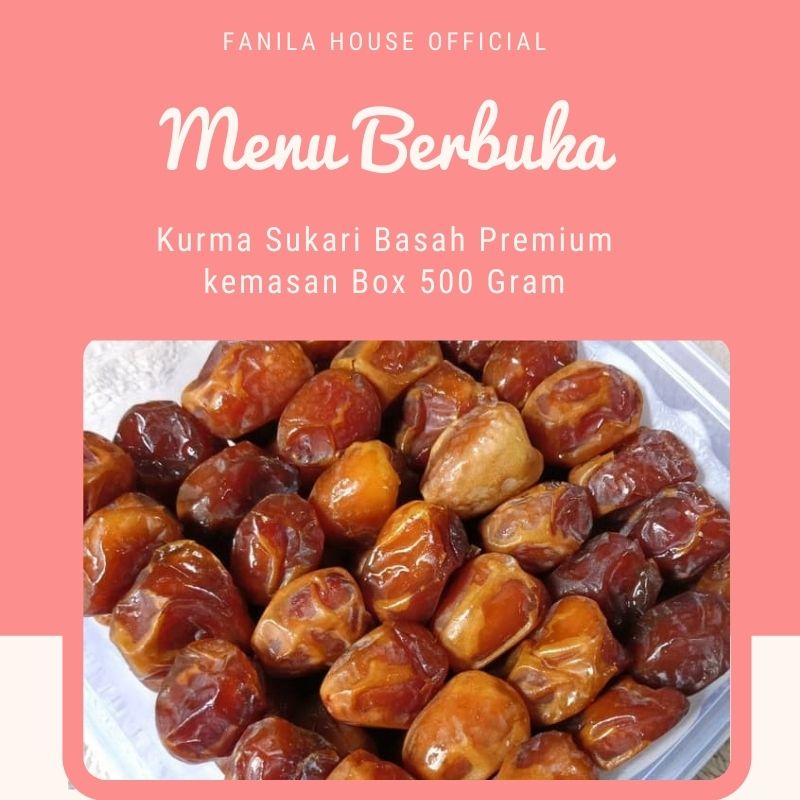 

(COD) KURMA SUKARI SUKKARI AL QASSIM KURMA BASAH PREMIUM KEMASAN BOX 1Kg PROMO MURAH