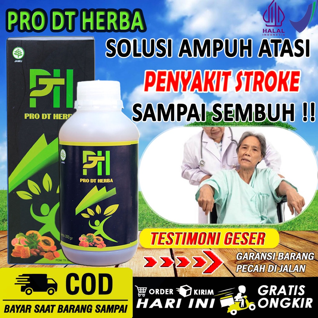 Pro DT Herba Non Obat Stroke Ampuh Herbal Ringan lumpuh Menahun Sebelah non cina dan de nature Halal