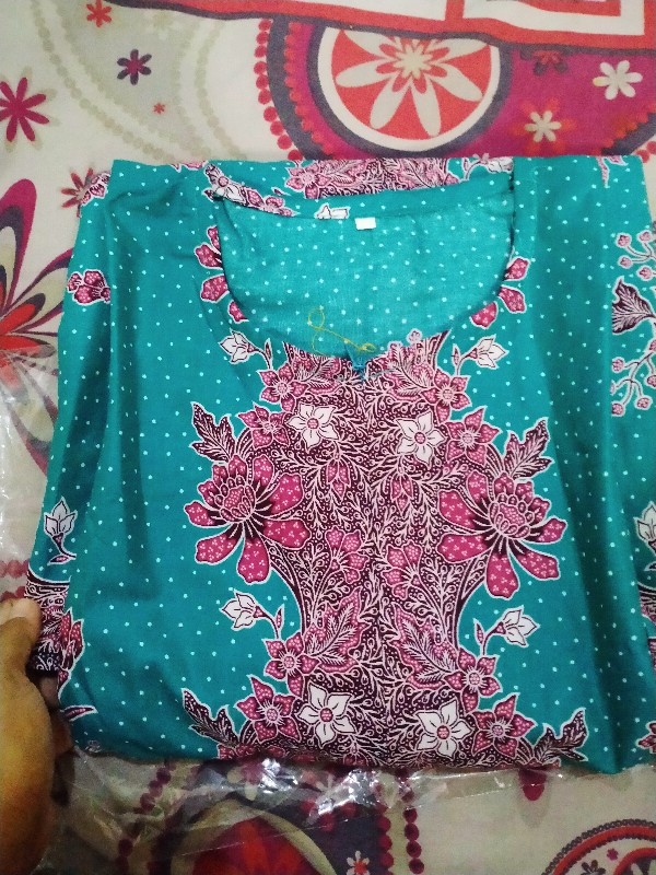 Batik Dolby Dolbi Dobby Doby Tenun Sutra Tulis Katun Atbm Baron Atasan Batik Wanita Sogan Srg308
