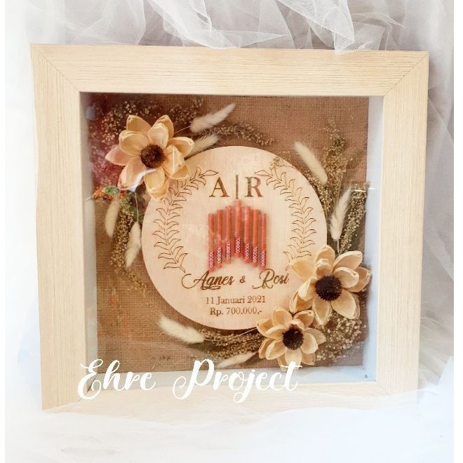 Frame Mahar Figura Bingkai Mahar Mahar pernikahan rustic Frame Mahar Figura Bingkai Mahar Mahar pernikahan rustic