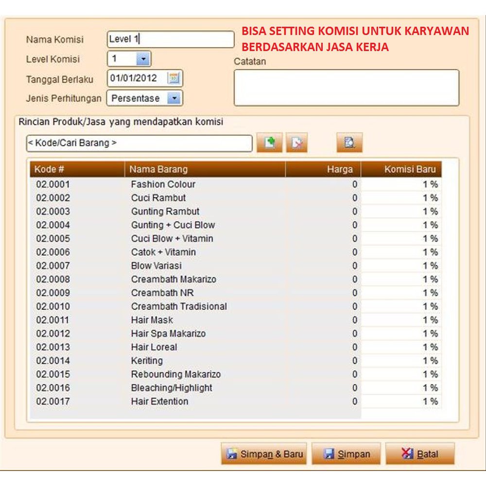 PAKET POS ALAT KASIR PRINTER THERMAL BARCODE SCAN BONUS SOFTWARE SALON SPA KLINIK