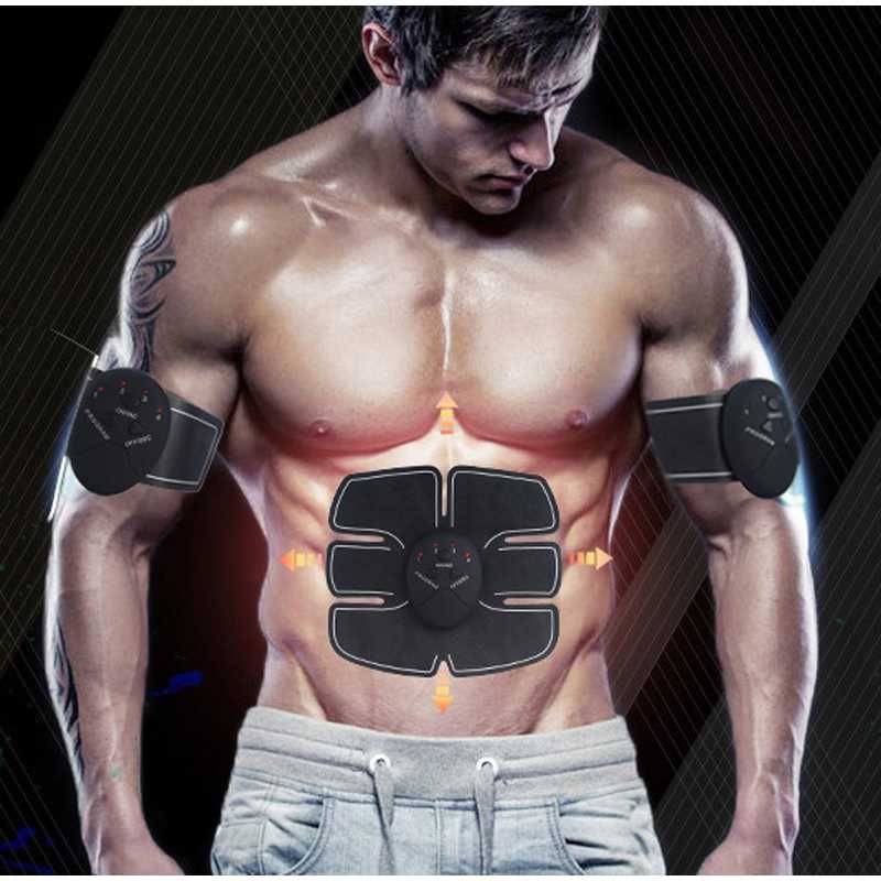 Bayar Ditempat Alat Stimulator Terapi EMS Otot Six Pack ABS Abdominal Muscle Exercise