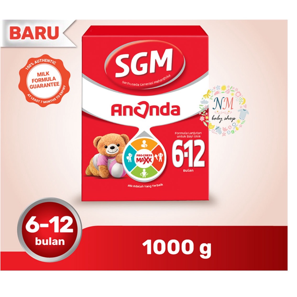 SGM Ananda 1 2 Susu Formula Bayi Bubuk 1000 gr