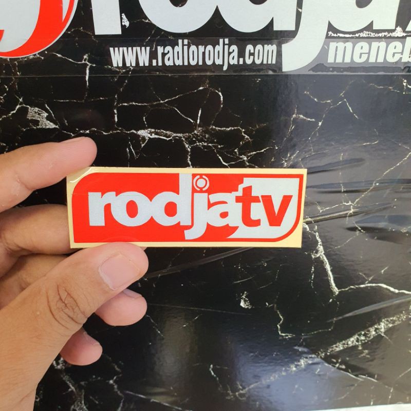 

sticker rodja tv cutting scoutlite 2,5 x 8cm