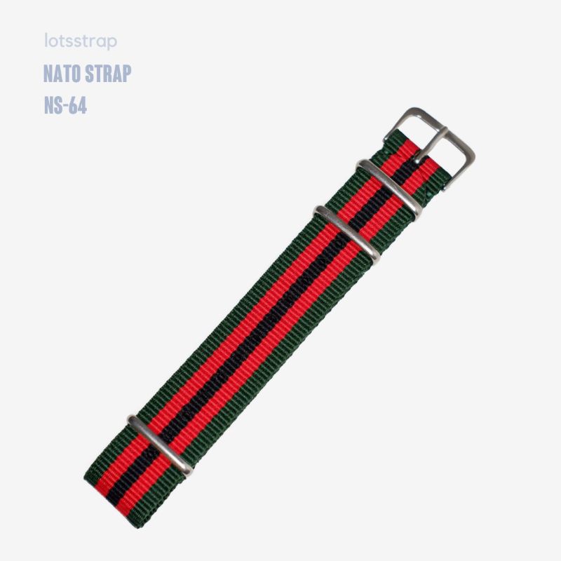 Tali Jam Tangan Kalep Nato Strap Green Red Black Boba Fett - NS64