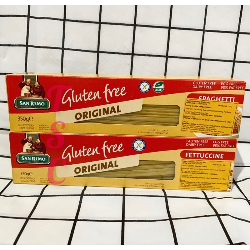 

San Remo Gluten Free Pasta Fettuccine/Spaghetti 350gr Sanremo Fettuccine/Spaghetti San Remo Pasta