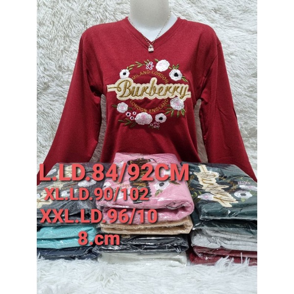 MG kaos wanita premium / Babyterry import / baju atasan wanita /BORDIR