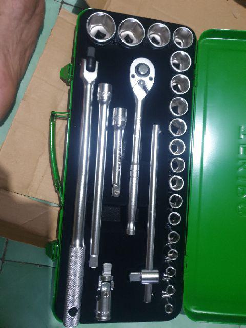 Tekiro Kunci Sok Set 24pcs 1/2 6pt Dr. 8 - 32mm, Kunci Sock Tekiro