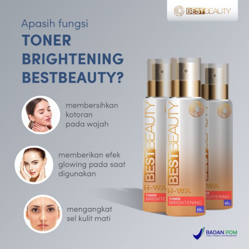 Toner Wajah Brightening Glowing by Best Beauty Skincare BPOM