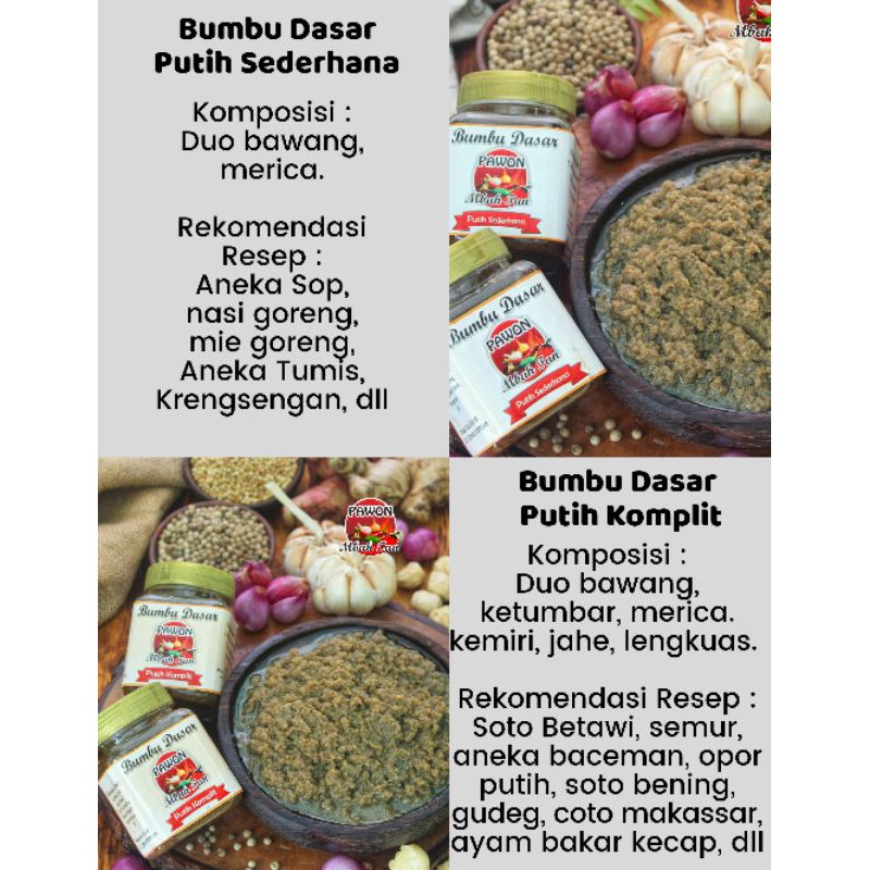 Bumbu Dasar / Bumbu masak instan