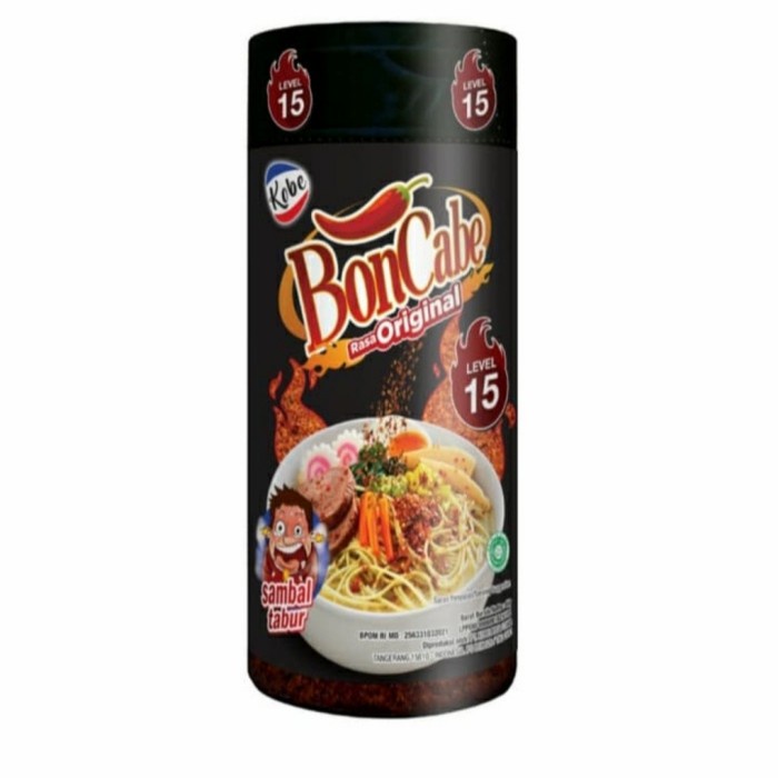 

sambal-aneka- boncabe bon cabe botol level 15 45gram 45 gram -aneka-sambal.