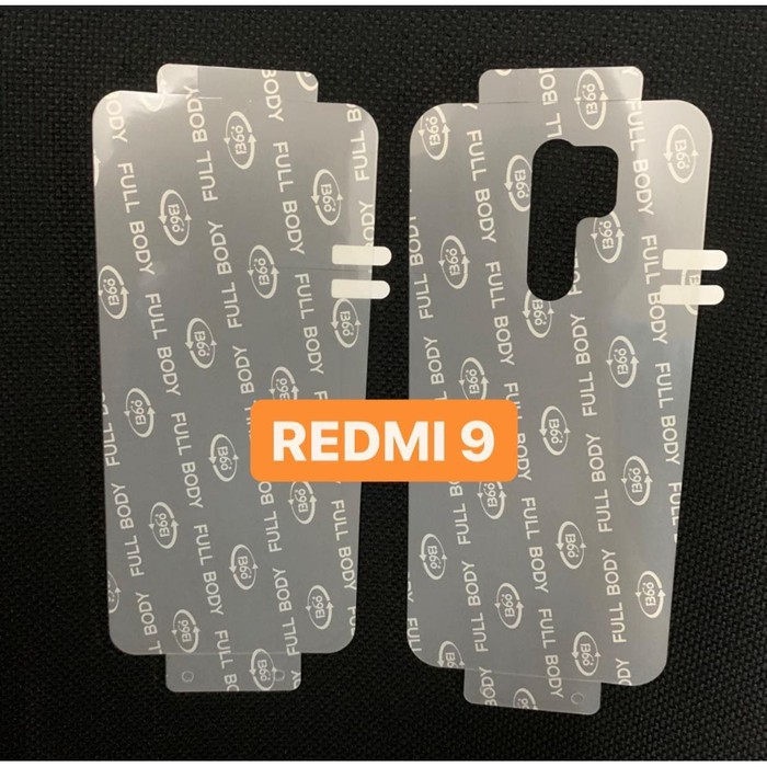 XIAOMI REDMI 9 / REDMI 9A / REDMI 9C / NOTE 9 / NOTE 9 PRO HYDROGEL FULL BODY FRONT &amp; BACK