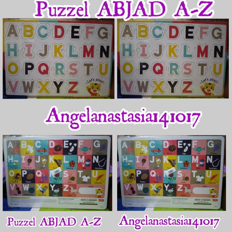 mainan puzzel huruf ABCD(A-Z)