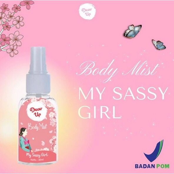 DEAR UP BODY MIST FRAGRANCE SPRAY TAHAN LAMA BPOM