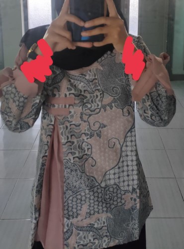 Atasan Batik Wanita Kekinian Blouse Shakira