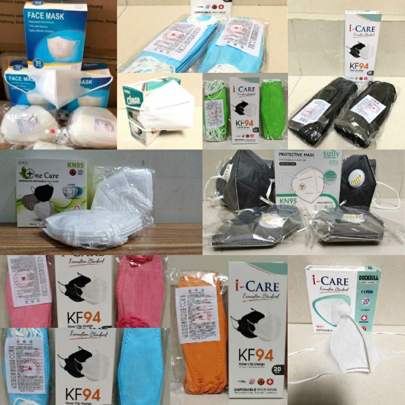 HARGA SATUAN MASKER KN95, MASKER DUCKBILL DAN MASKER KF94 READY