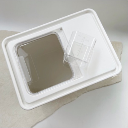 TIDYU White Food &amp; Rice Box Storage | Tempat / Kotak Penyimpanan Beras