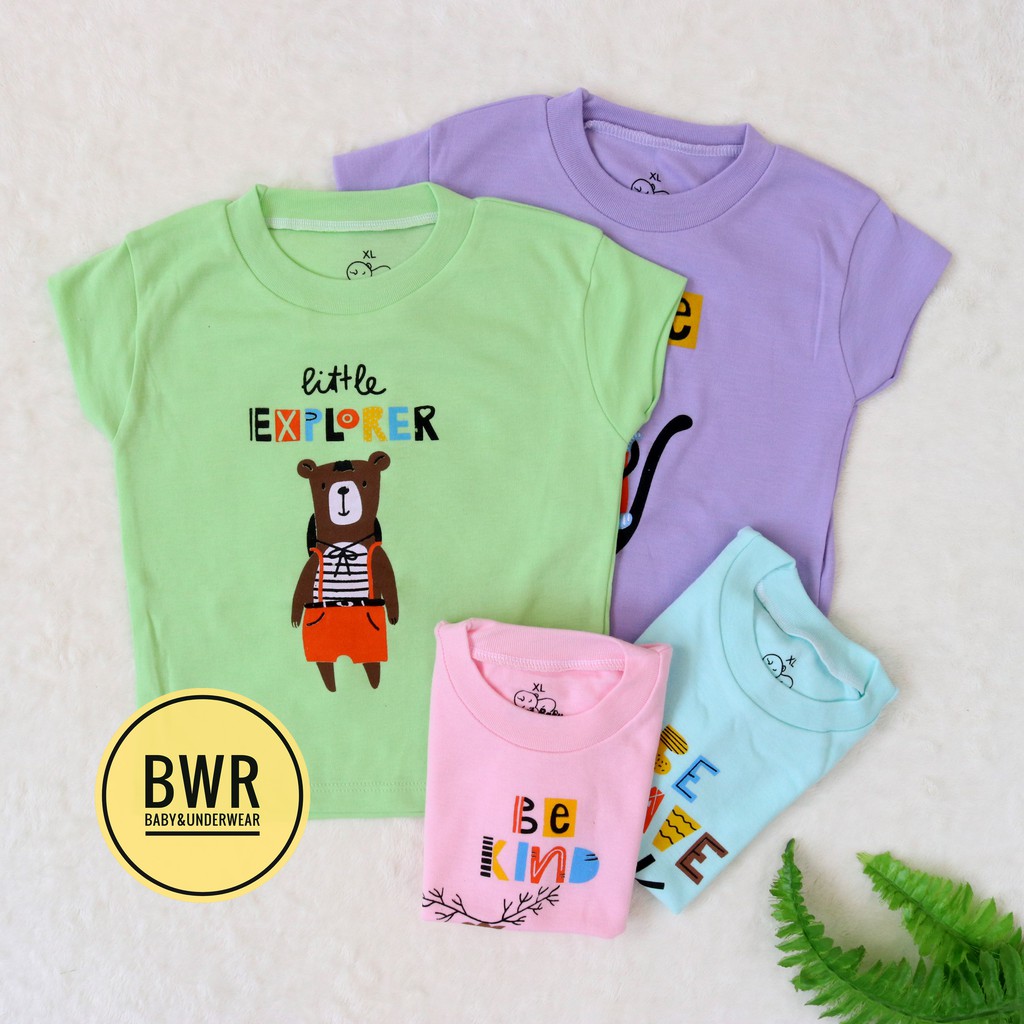 Kaos Oblong IMOET MOTIF SABLON / Kaos Anak Baby Lengan Pendek Baju Bayi Atasan Bayi Pilih Warna | Bwr