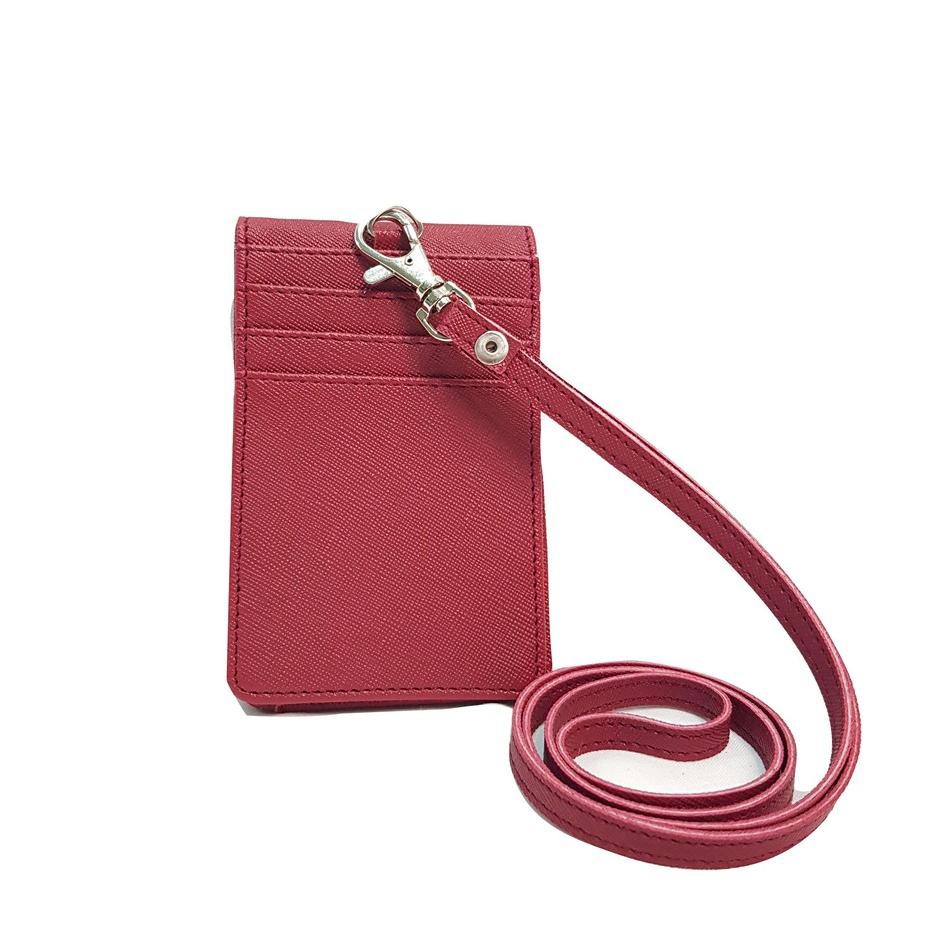 

WGL Lanyard Kulit Magnet ID Card Holder Magnet Name Tag Kulit Berkualitas PU Leather ID Card❅IZ (St