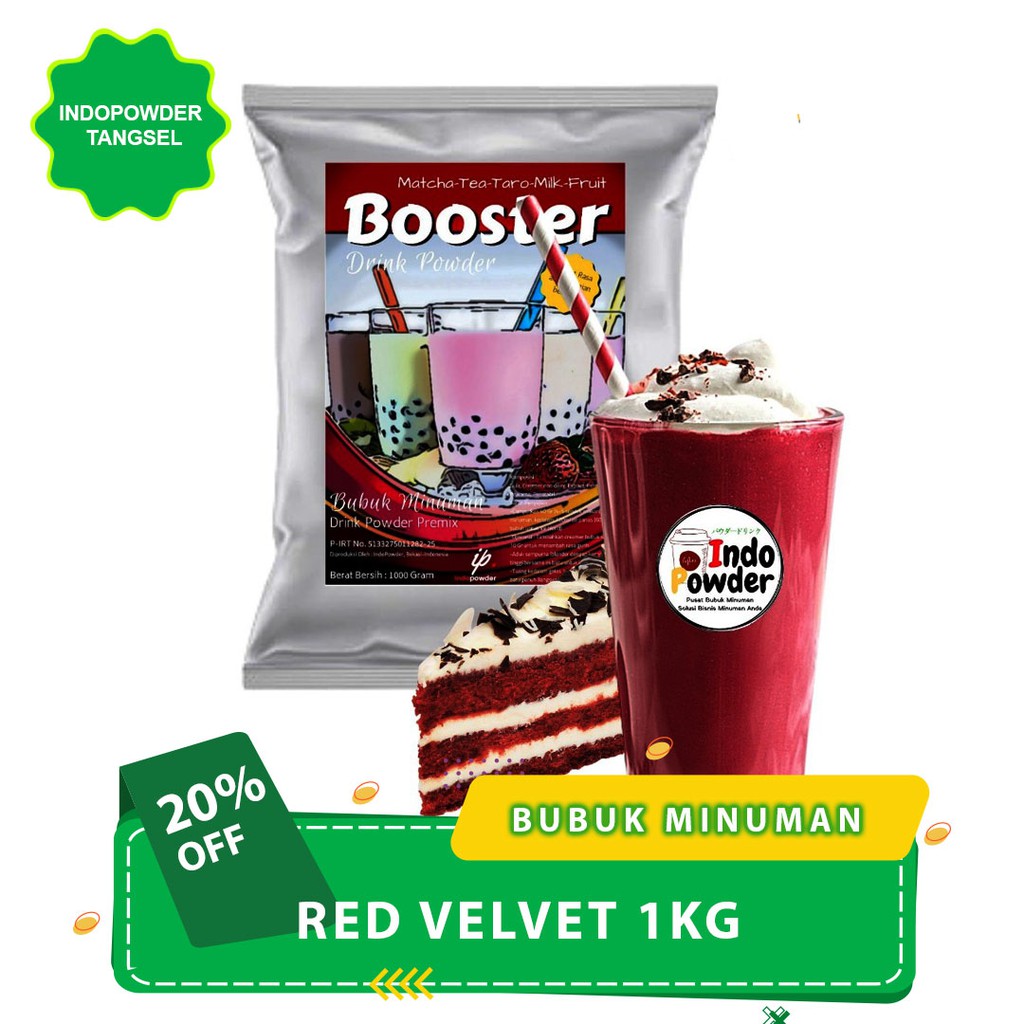 

Bubuk Minuman Rasa Red Velvet 1Kg / Bubuk Powder Minuman Kekinian