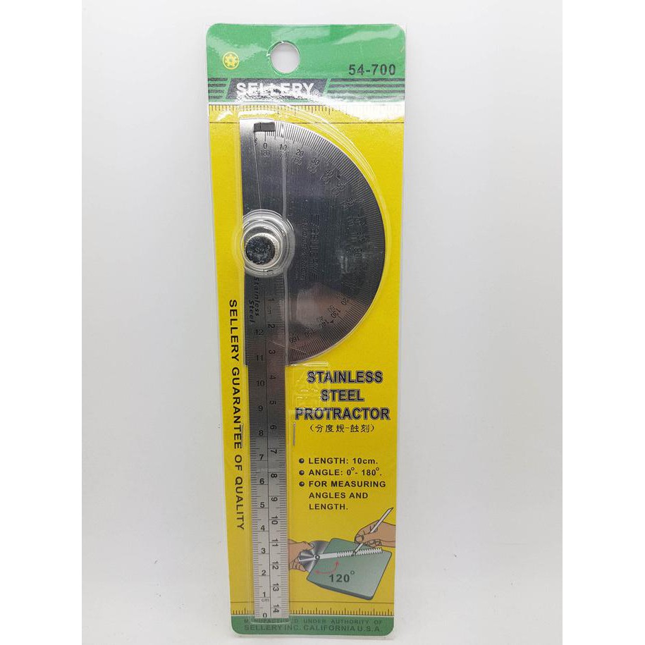 

Busur Derajat - Stainless Steel Protactor Sellery 54-700