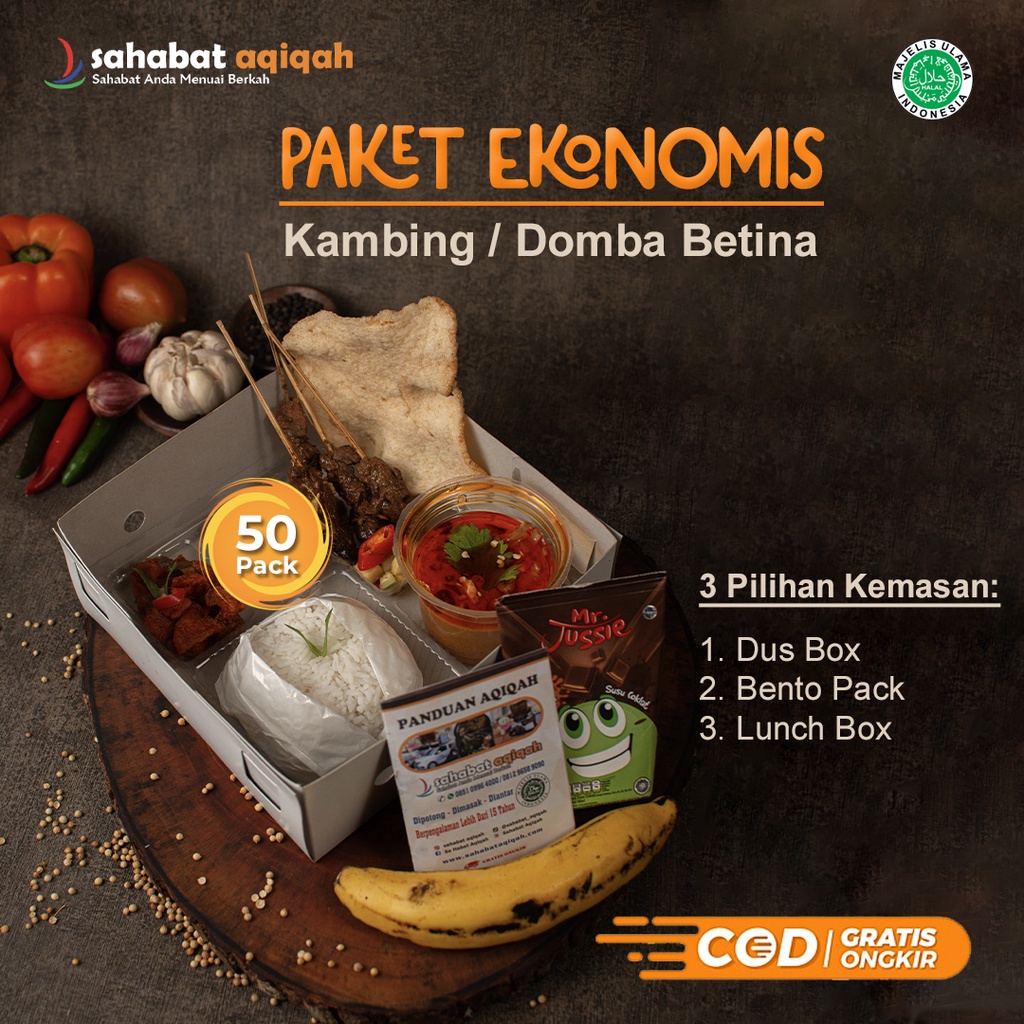 

Paket Aqiqah Komplit Ekonomis - Betina | Sahabat Aqiqah | Catering