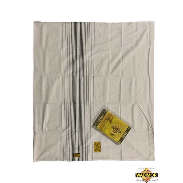 SARUNG WADIMOR HITAM PUTIH Polos Tumpal Garis Salur Kain Tenun Muslim Dewasa Pria Laki Sholat Shalat Santri Remaja Jumbo Motif Warna Seragam Kembaran Harga Grosir Kodian Murah Premium Pro Hadiah Lebaran Idul Fitri Haji Samping Untuk Peci Baju Koko