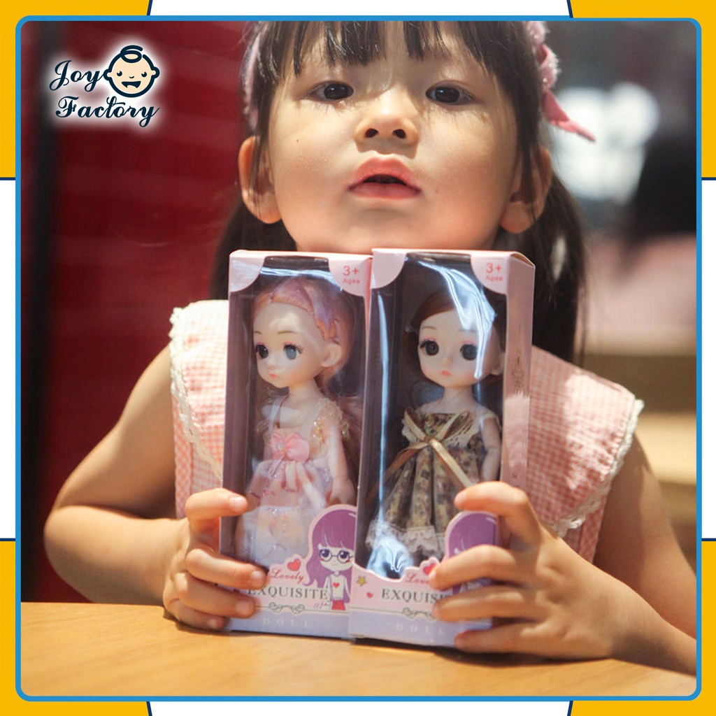 6inci BJD Boneka Dolls Set, Dress-up Putri Koleksi Gadis Bermain Lucu  Mainan Hadiah Natal &amp; Ulang Tahun