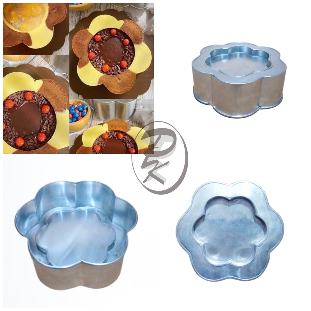 Loyang Bolu Sakura / Loyang Puding Kolam Ikan Motif Sakura / Loyang Ballerine / Pie