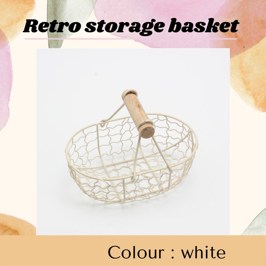 Retro Storage Basket / Keranjang Telur / Keranjang Buah Kecil